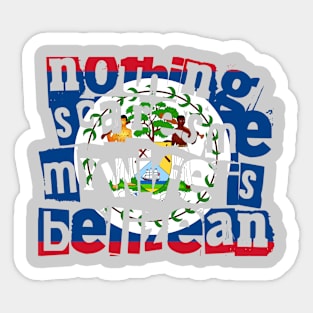 Funny Belizean Wife Nothing Scares Me My Wife Is Belizean Sticker